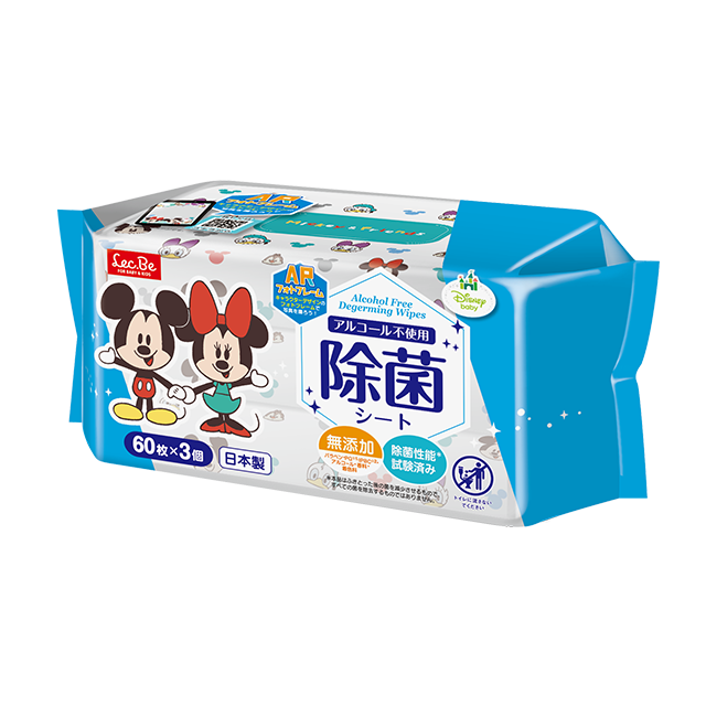 除菌シート６０枚×３／ミッキー＆フレンズ