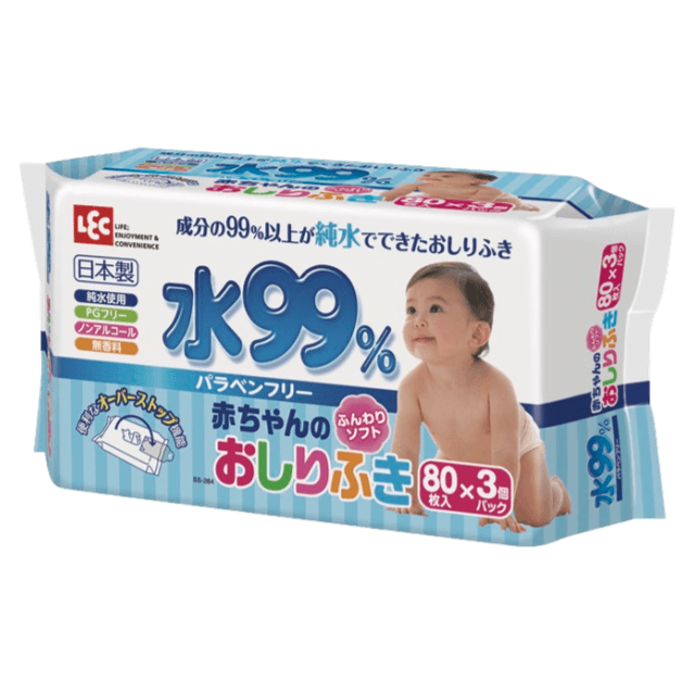 水99 おしりふき80枚 3 Lec Be